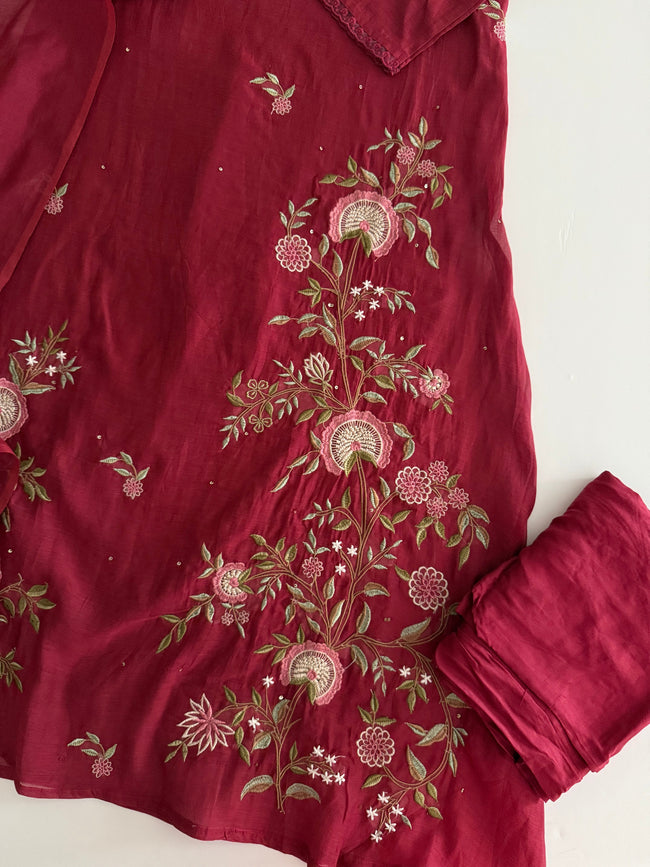 Mul Chanderi suit Main Image