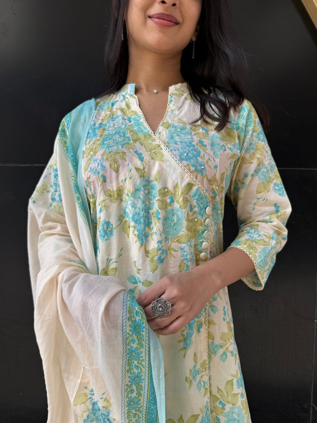 Sana Angrakha style suit Main Image