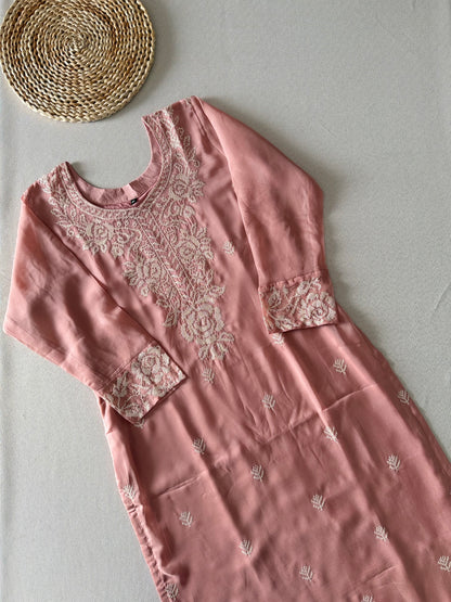 Noor Dusty pink organza suit