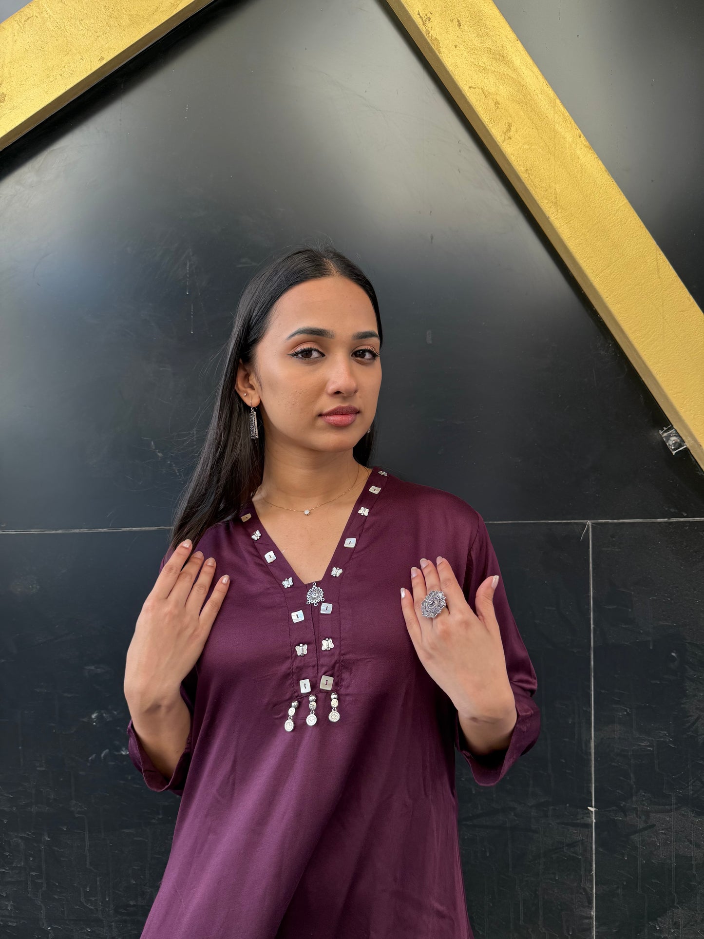 Viscose crepe palazzo set