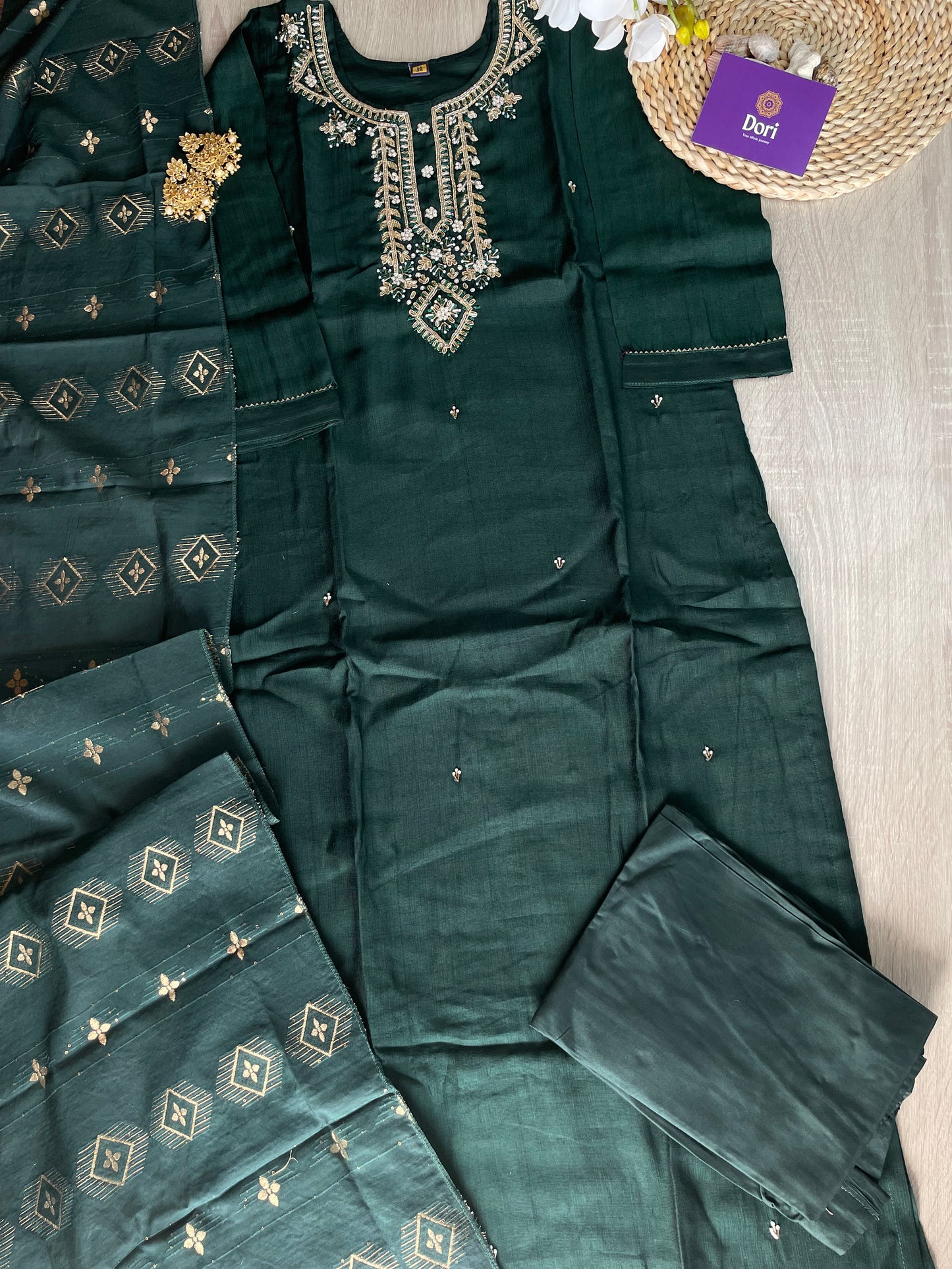 Silk suit