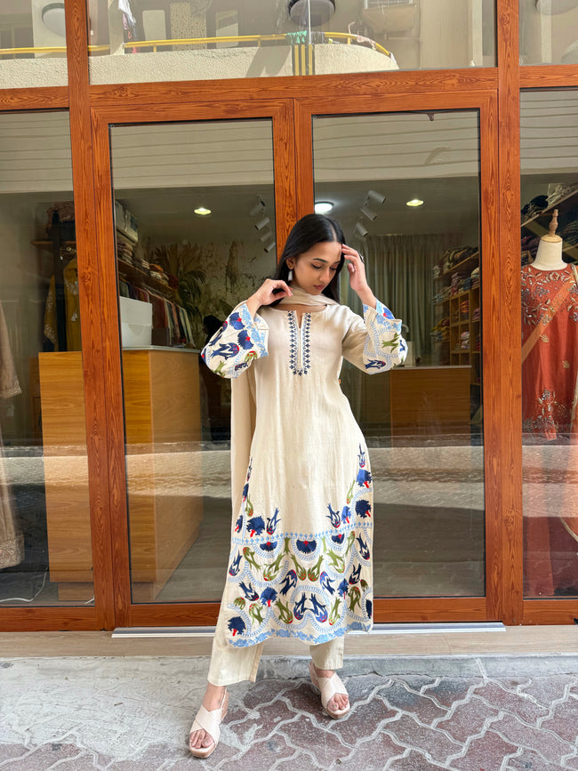 Mehr cream suit Hover Image